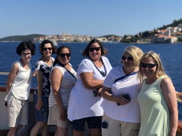 Group of Women on cruise ship